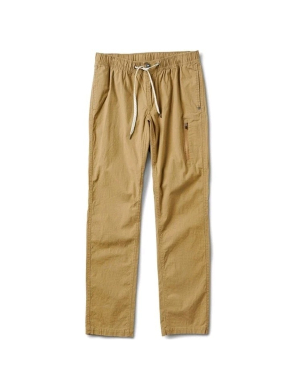 Vuori Jogger Pants Sz S Tan Performance Stretch Athletic Work Lounge Button Zip